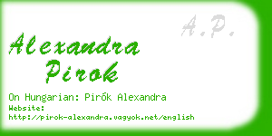 alexandra pirok business card